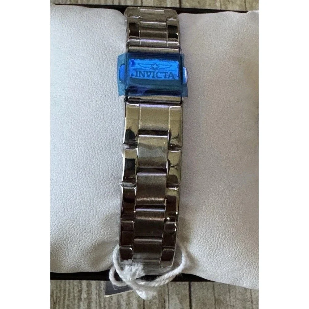 Womens Invicta Celestial Lady 24.5mm Silver Band With Black Quartz Dial